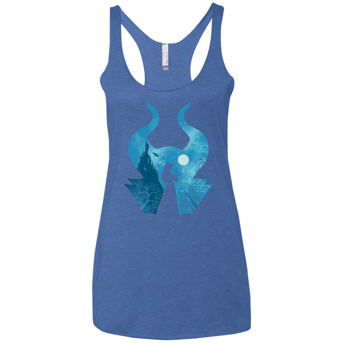 T-Shirts Vintage Royal / X-Small Sleeping Portrait Women's Triblend Racerback Tank