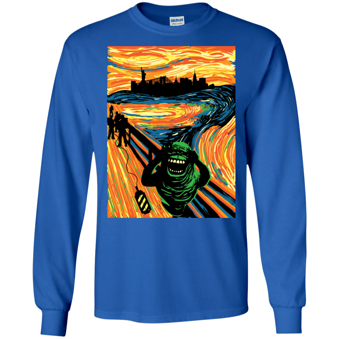 T-Shirts Royal / S Slimer's Scream Men's Long Sleeve T-Shirt