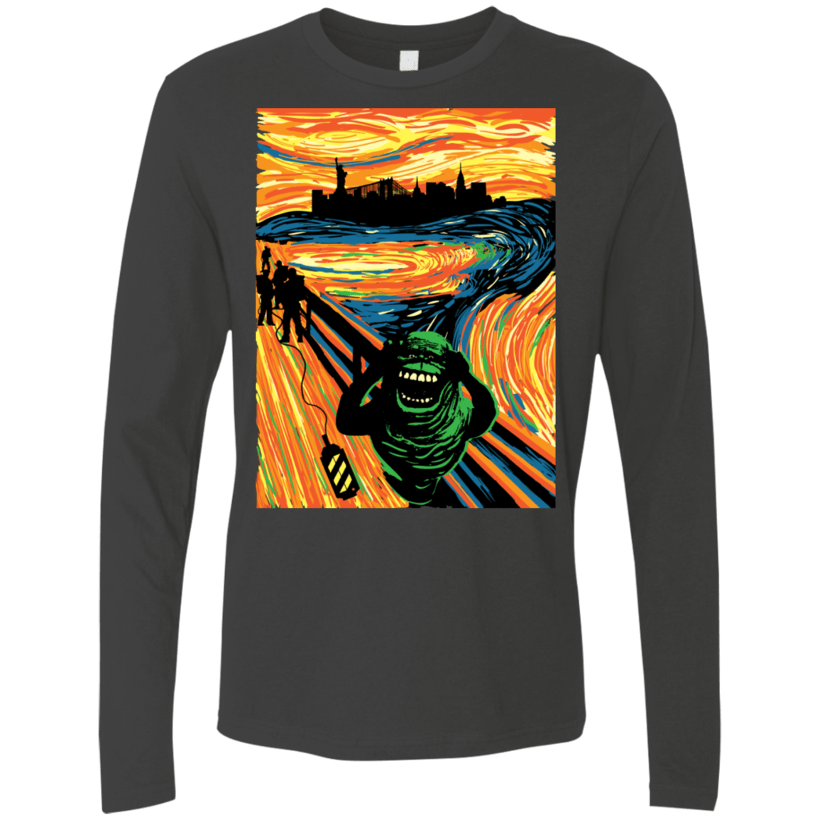 T-Shirts Heavy Metal / S Slimer's Scream Men's Premium Long Sleeve