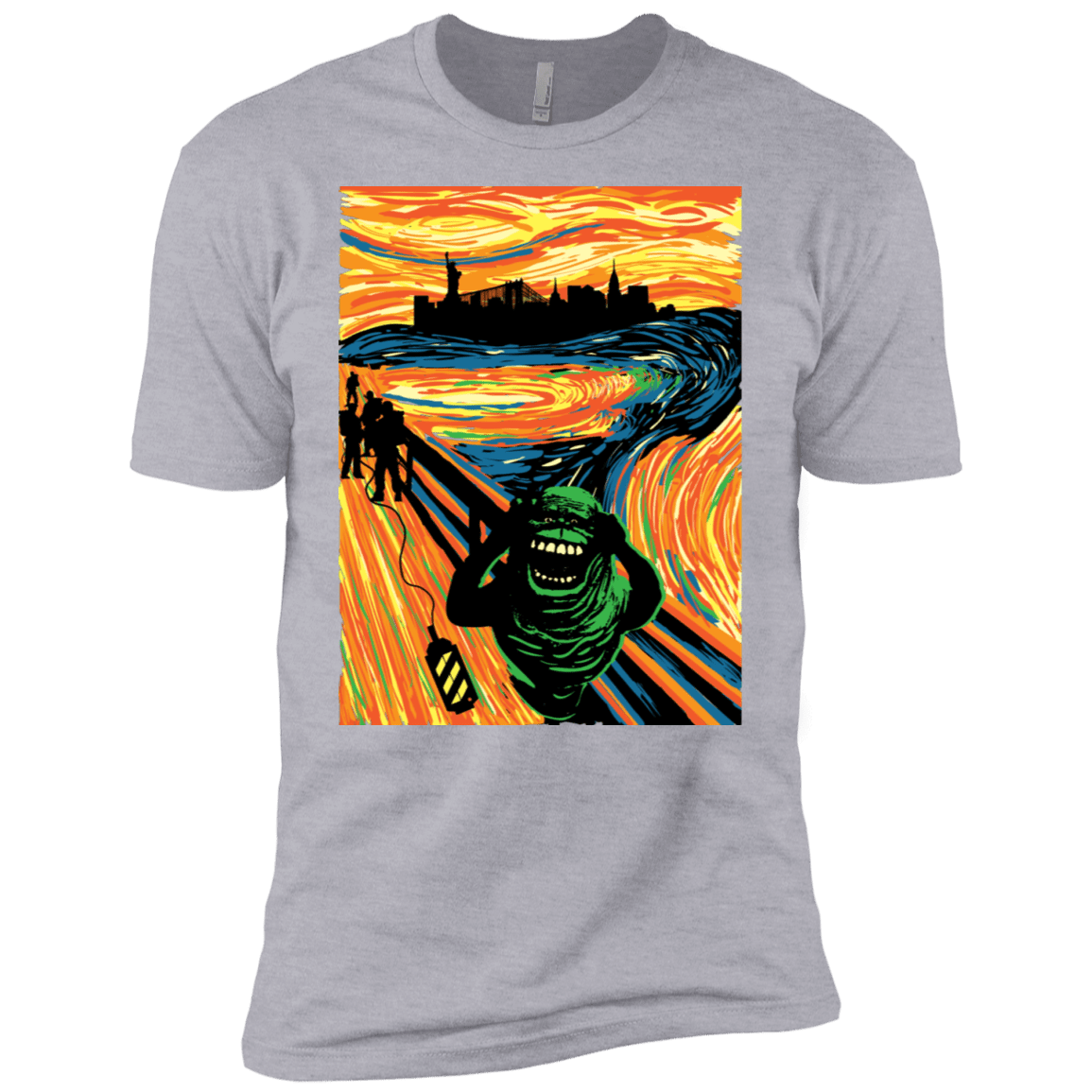T-Shirts Heather Grey / X-Small Slimer's Scream Men's Premium T-Shirt