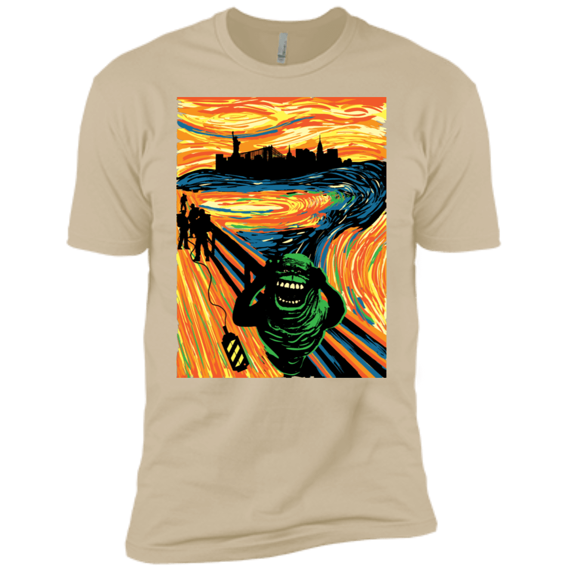 T-Shirts Sand / X-Small Slimer's Scream Men's Premium T-Shirt