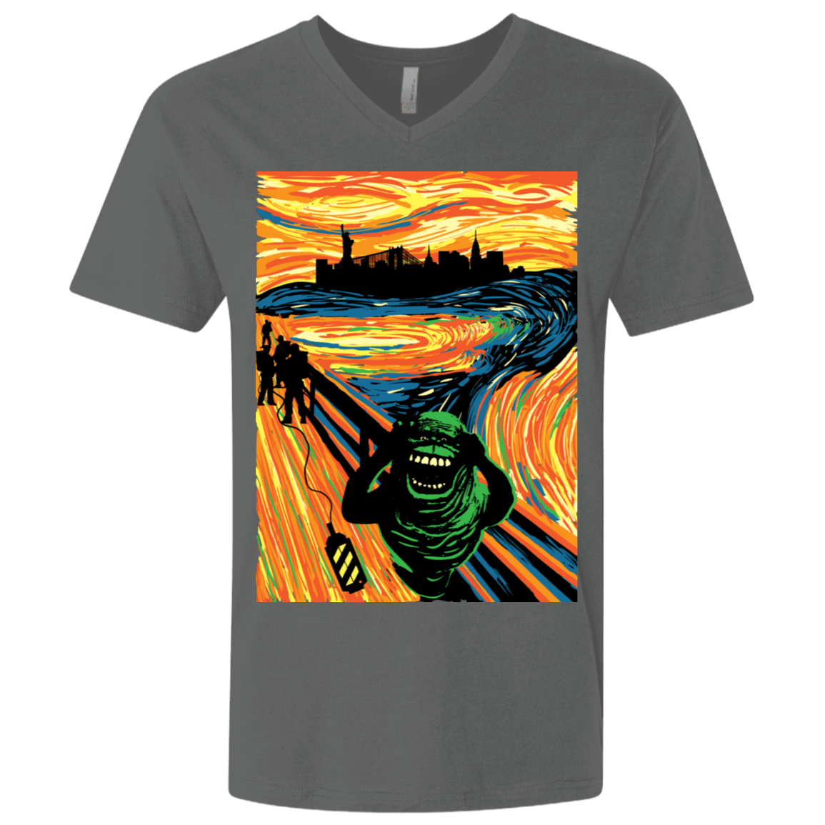 T-Shirts Heavy Metal / X-Small Slimer's Scream Men's Premium V-Neck