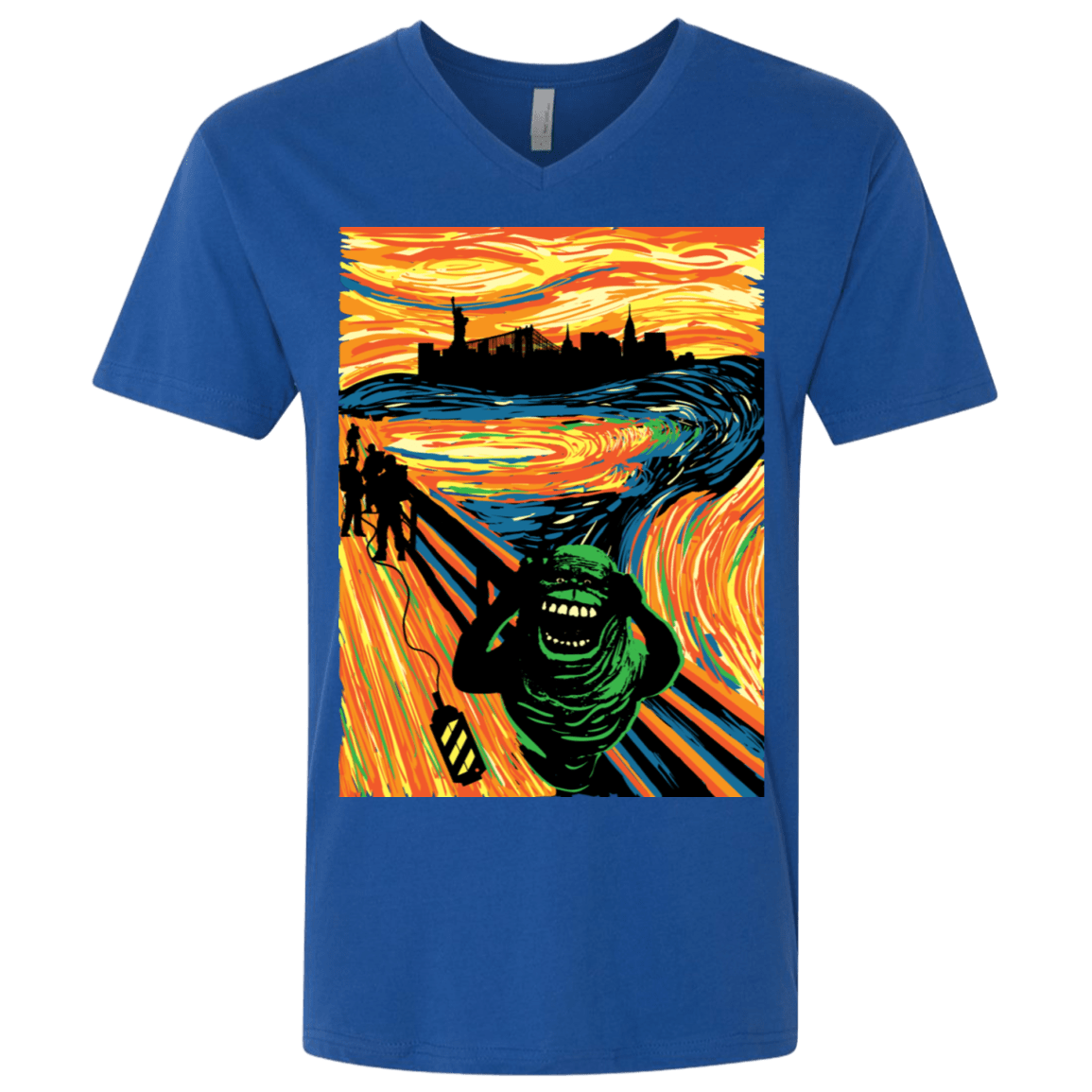 T-Shirts Royal / X-Small Slimer's Scream Men's Premium V-Neck