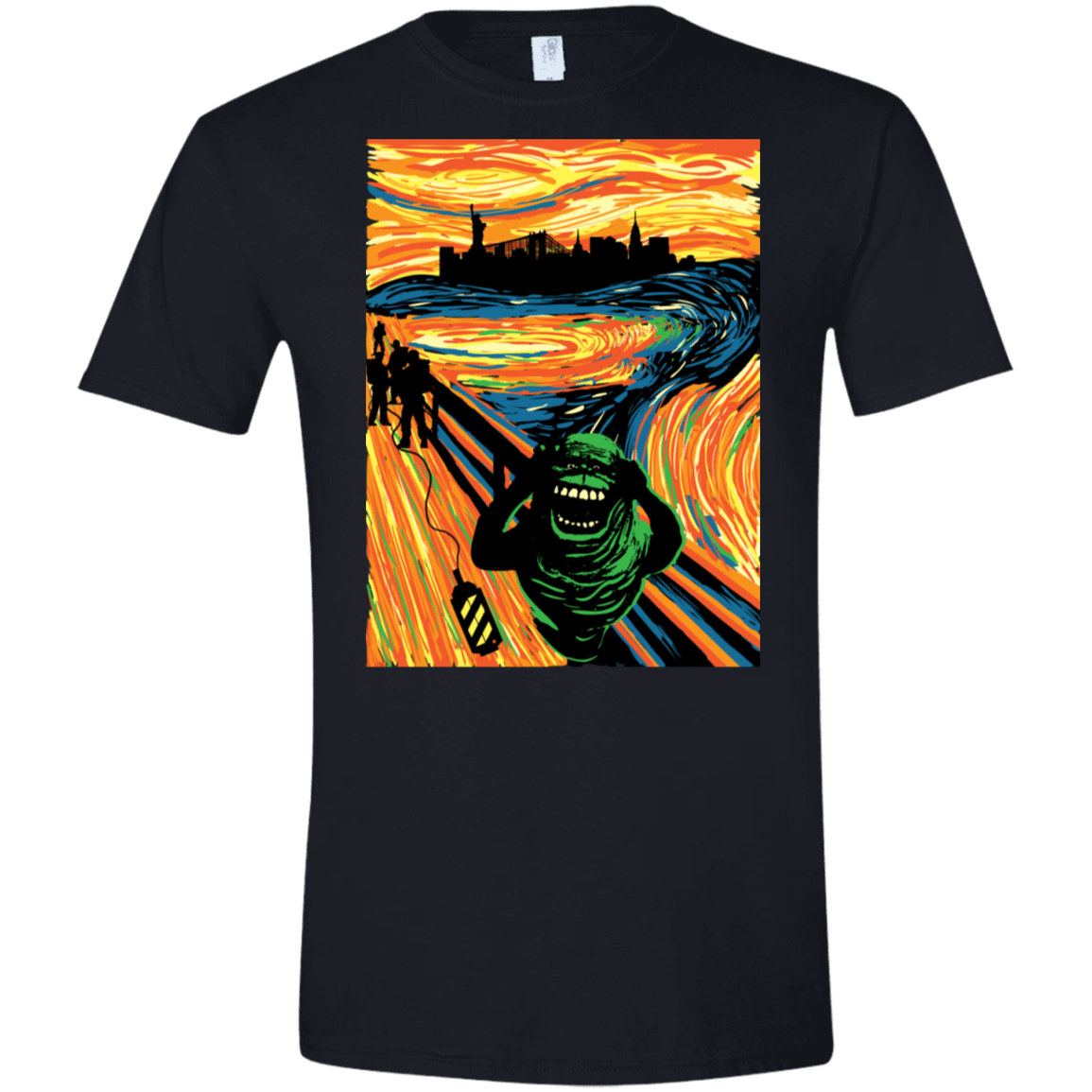 T-Shirts Black / X-Small Slimer's Scream Men's Semi-Fitted Softstyle