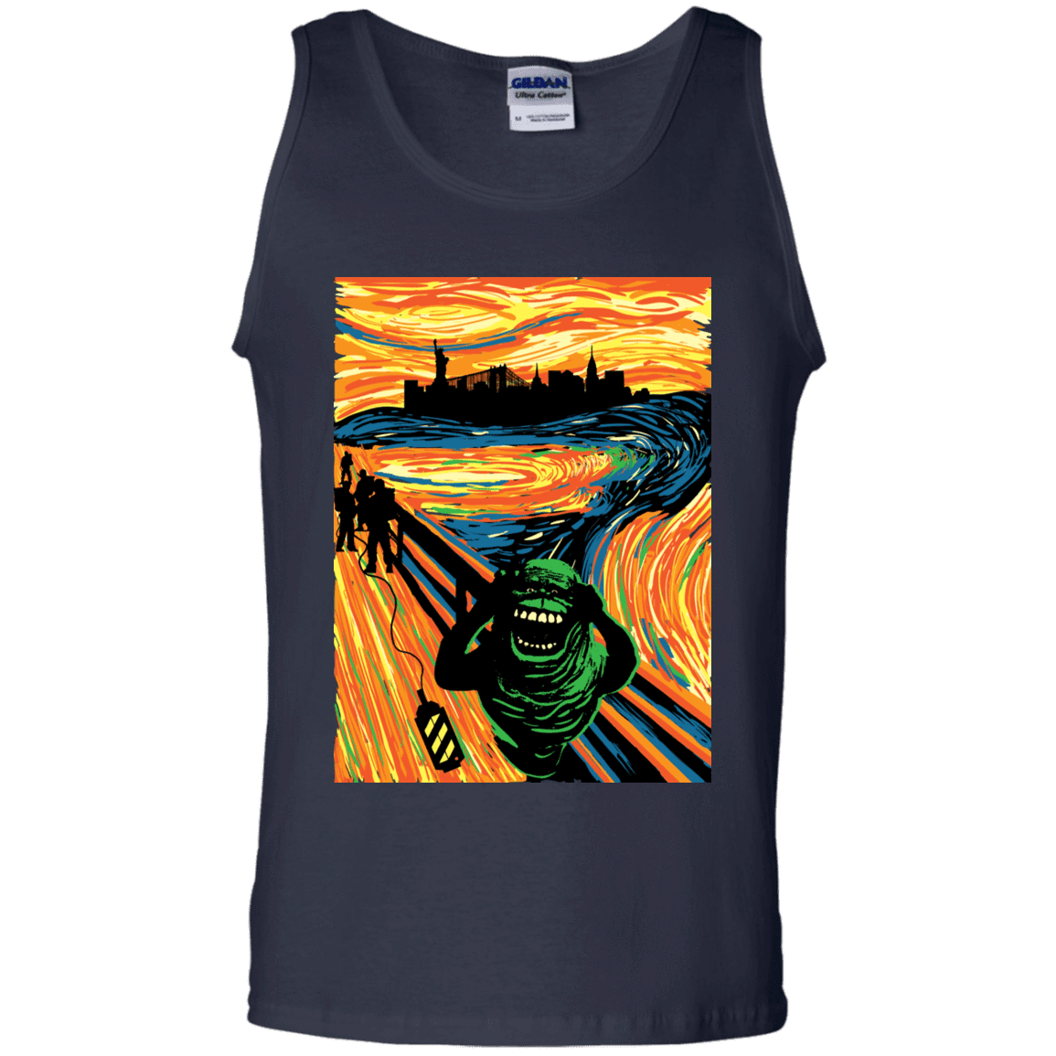 T-Shirts Navy / S Slimer's Scream Men's Tank Top