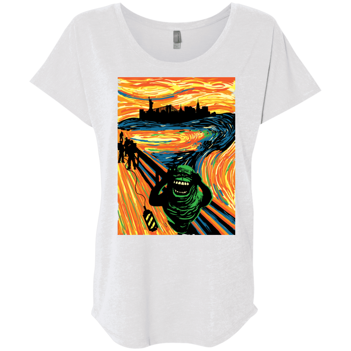 T-Shirts Heather White / X-Small Slimer's Scream Triblend Dolman Sleeve