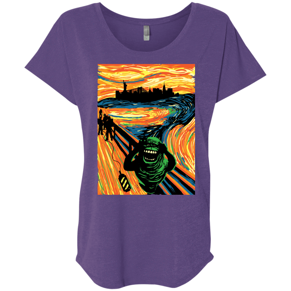 T-Shirts Purple Rush / X-Small Slimer's Scream Triblend Dolman Sleeve
