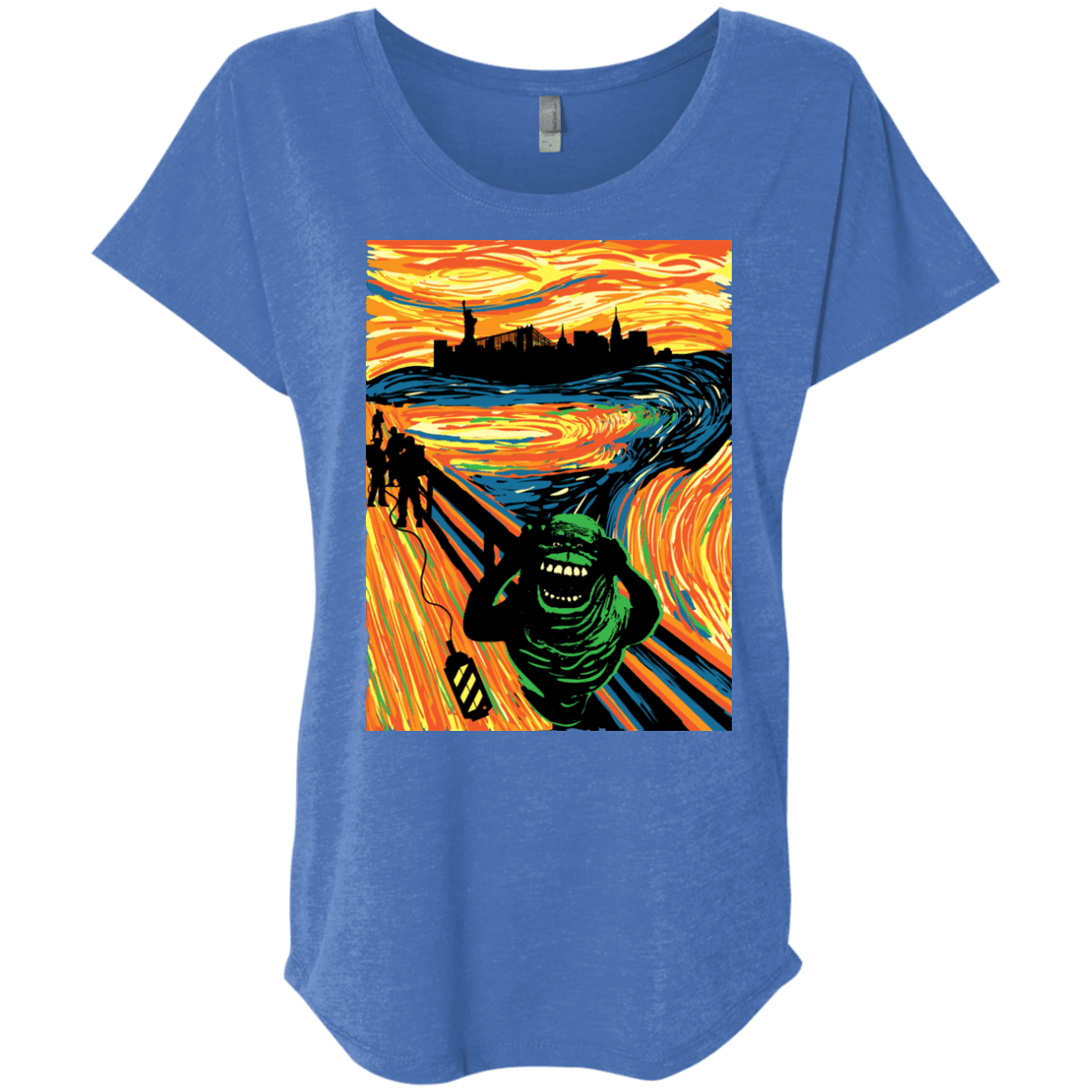 T-Shirts Vintage Royal / X-Small Slimer's Scream Triblend Dolman Sleeve