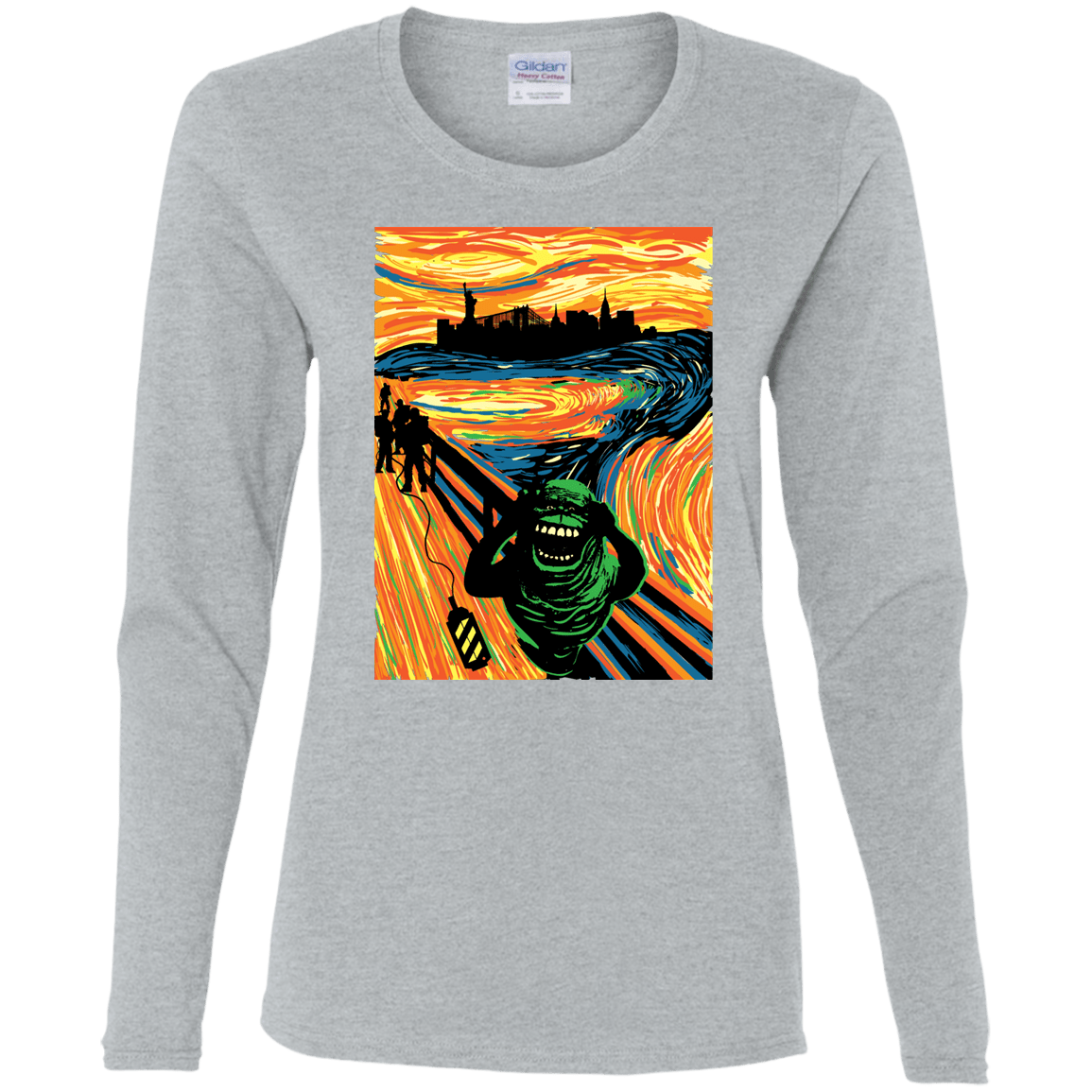 T-Shirts Sport Grey / S Slimer's Scream Women's Long Sleeve T-Shirt