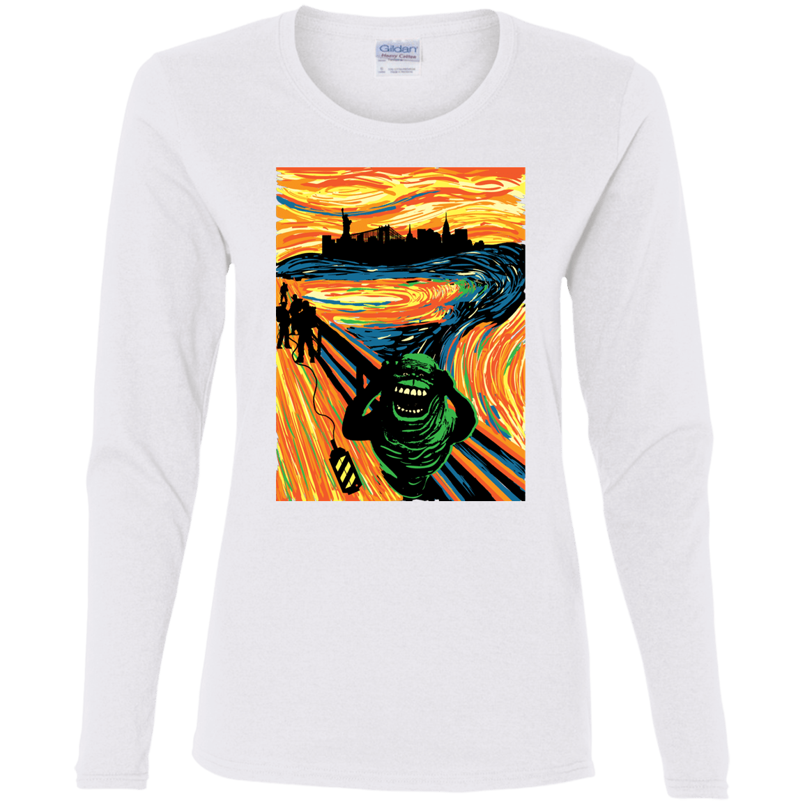 T-Shirts White / S Slimer's Scream Women's Long Sleeve T-Shirt