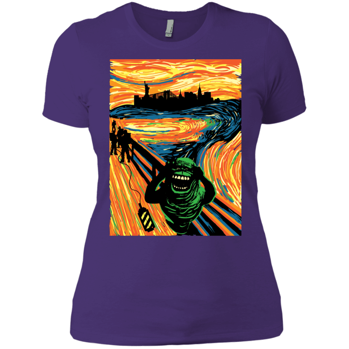T-Shirts Purple Rush/ / X-Small Slimer's Scream Women's Premium T-Shirt