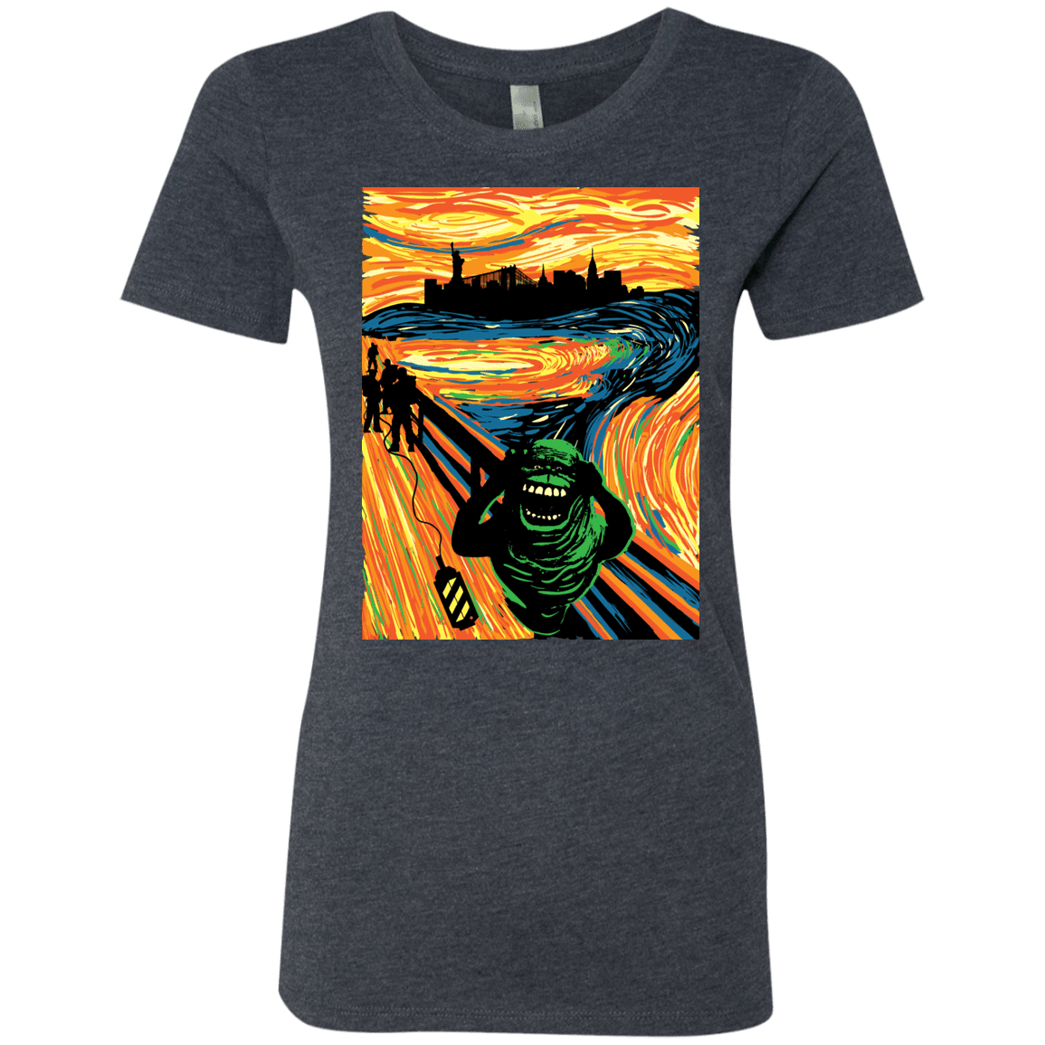 T-Shirts Vintage Navy / S Slimer's Scream Women's Triblend T-Shirt