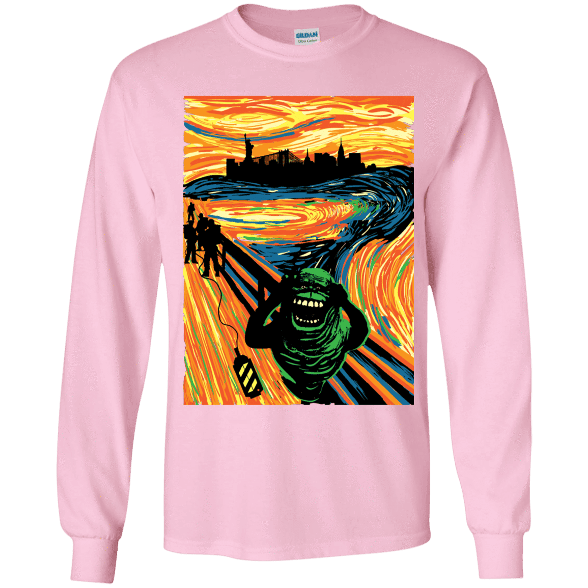 T-Shirts Light Pink / YS Slimer's Scream Youth Long Sleeve T-Shirt