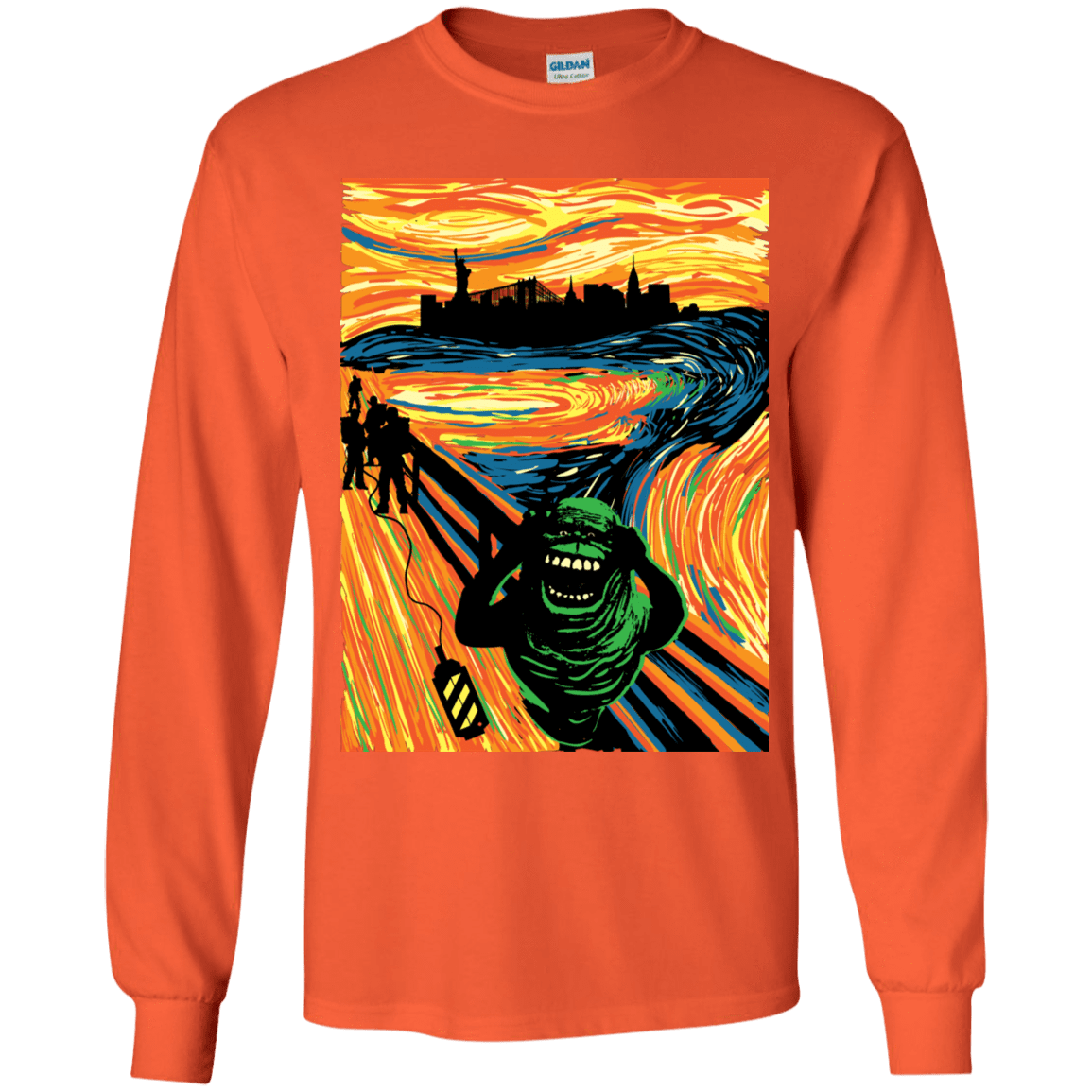 T-Shirts Orange / YS Slimer's Scream Youth Long Sleeve T-Shirt