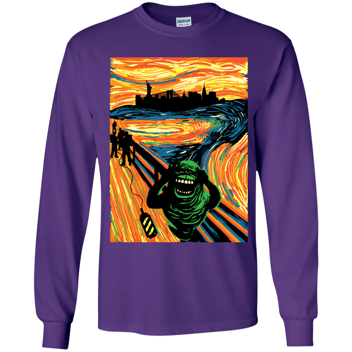 T-Shirts Purple / YS Slimer's Scream Youth Long Sleeve T-Shirt