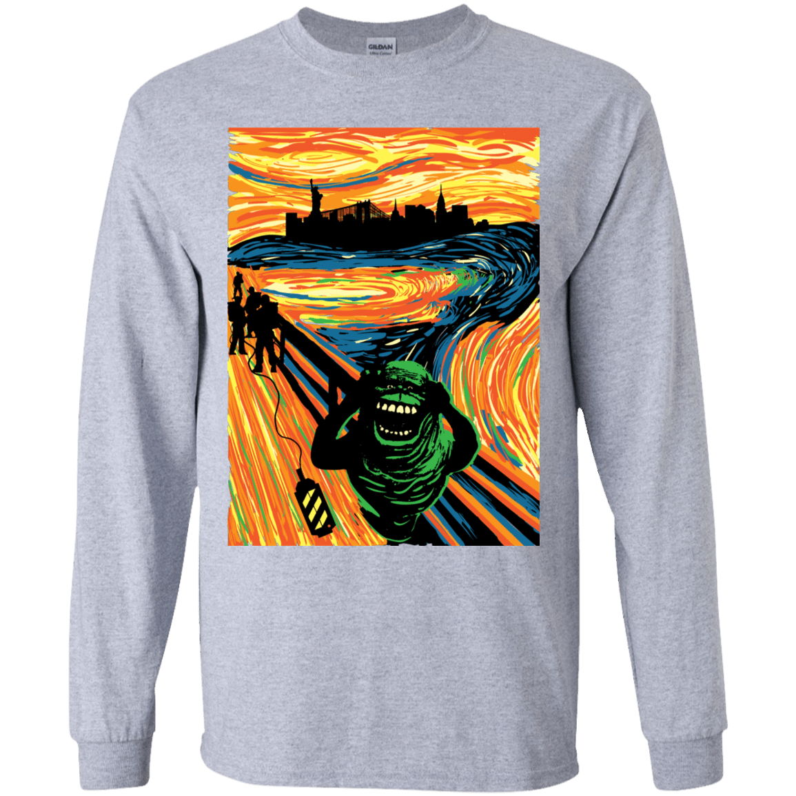 T-Shirts Sport Grey / YS Slimer's Scream Youth Long Sleeve T-Shirt