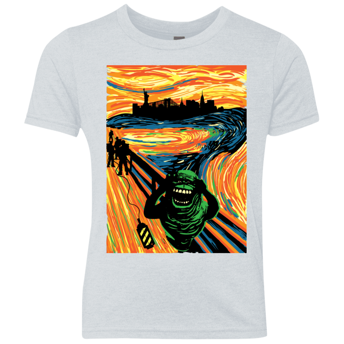 T-Shirts Heather White / YXS Slimer's Scream Youth Triblend T-Shirt