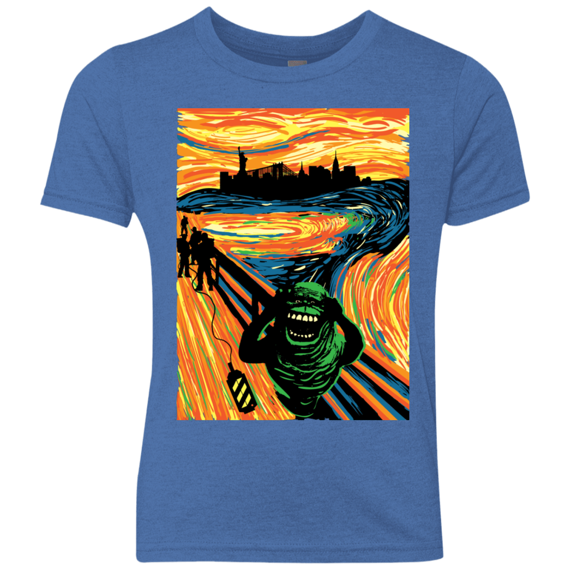 T-Shirts Vintage Royal / YXS Slimer's Scream Youth Triblend T-Shirt