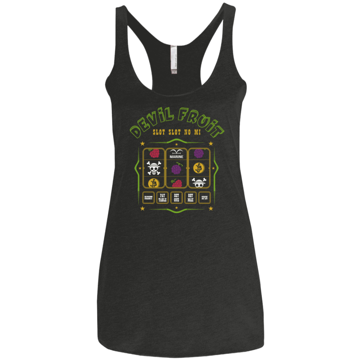 T-Shirts Vintage Black / X-Small Slot slot Women's Triblend Racerback Tank