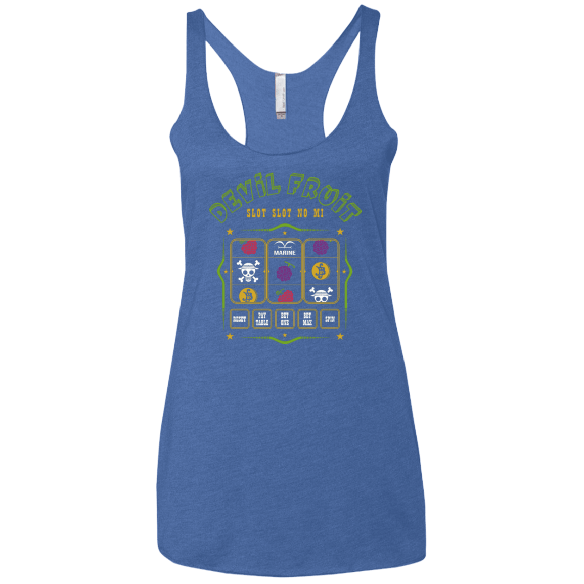 T-Shirts Vintage Royal / X-Small Slot slot Women's Triblend Racerback Tank