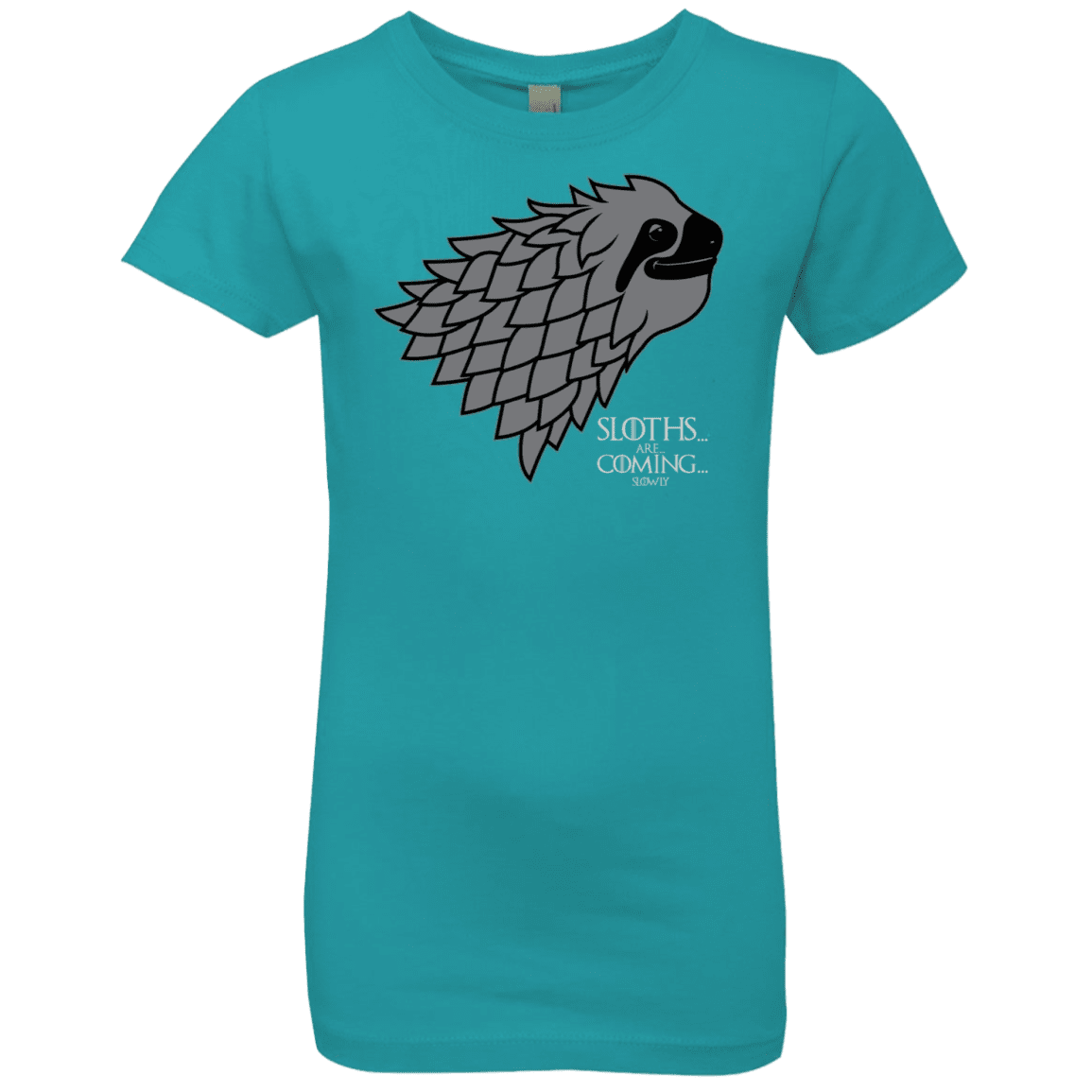 T-Shirts Tahiti Blue / YXS Sloths.. are.. co.. Girls Premium T-Shirt