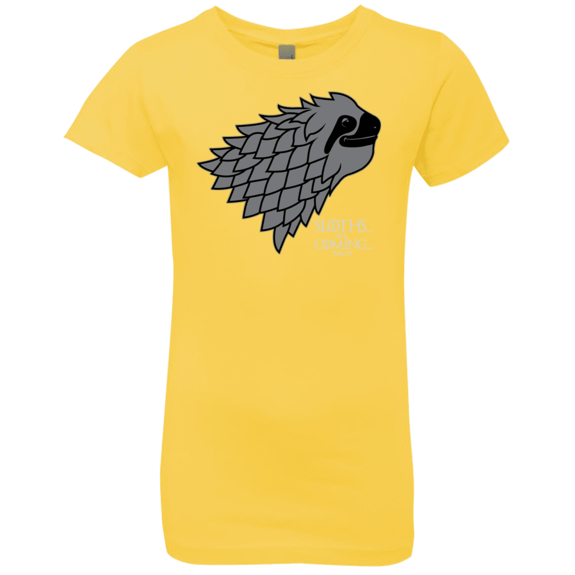 T-Shirts Vibrant Yellow / YXS Sloths.. are.. co.. Girls Premium T-Shirt