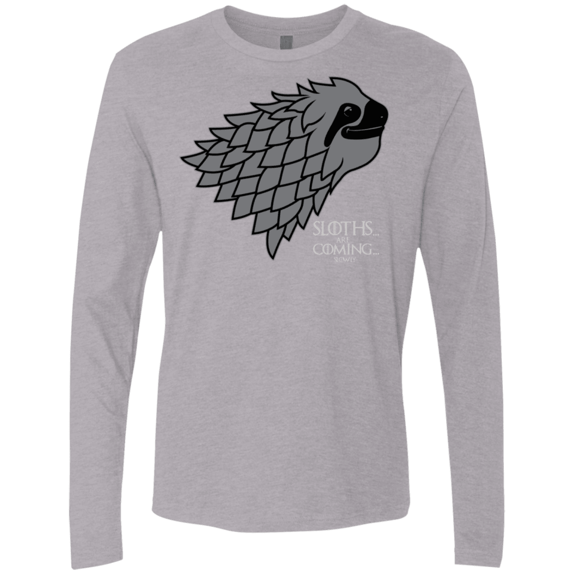 T-Shirts Heather Grey / S Sloths.. are.. co.. Men's Premium Long Sleeve