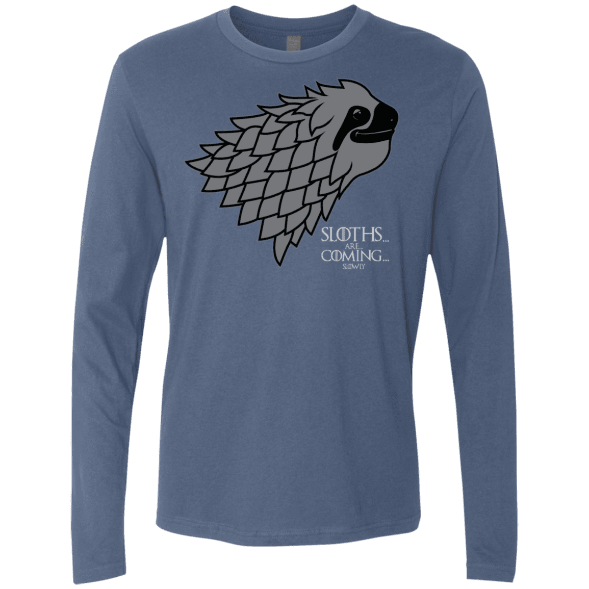 T-Shirts Indigo / S Sloths.. are.. co.. Men's Premium Long Sleeve