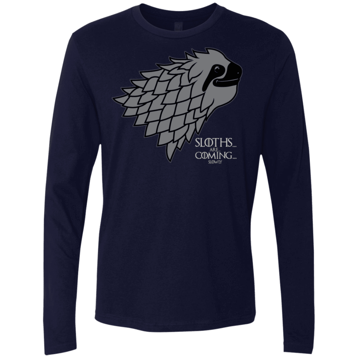 T-Shirts Midnight Navy / S Sloths.. are.. co.. Men's Premium Long Sleeve