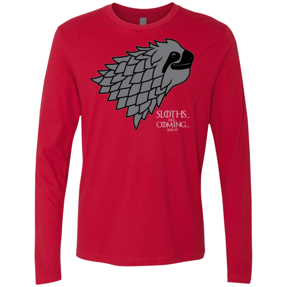 T-Shirts Red / S Sloths.. are.. co.. Men's Premium Long Sleeve