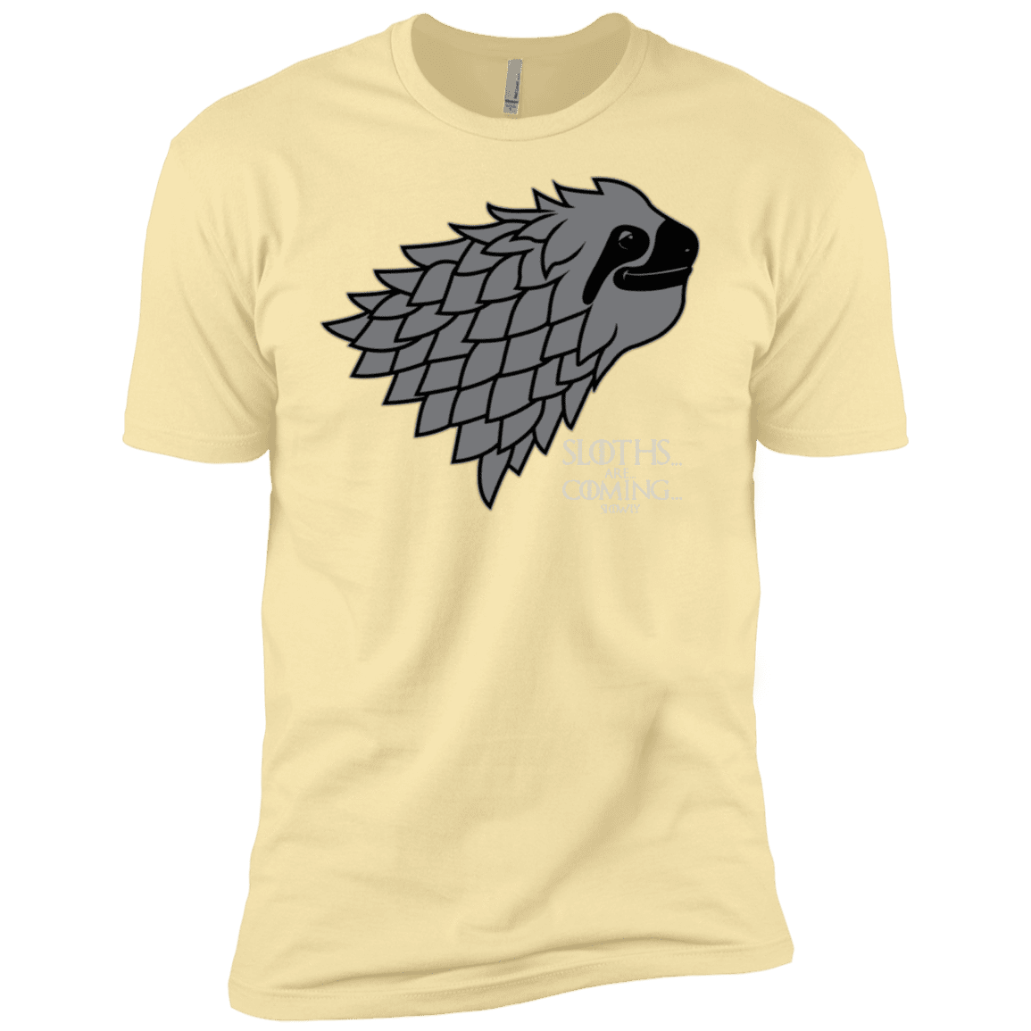 T-Shirts Banana Cream / X-Small Sloths.. are.. co.. Men's Premium T-Shirt