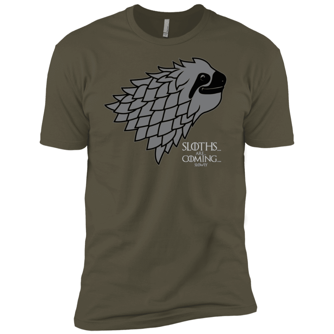 T-Shirts Military Green / X-Small Sloths.. are.. co.. Men's Premium T-Shirt