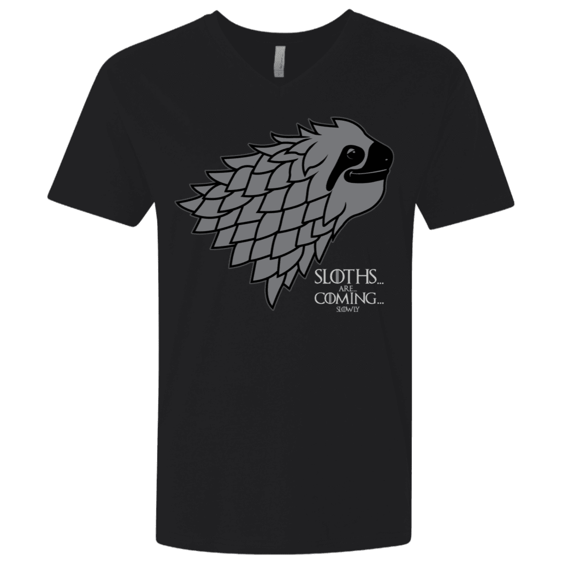 T-Shirts Black / X-Small Sloths.. are.. co.. Men's Premium V-Neck