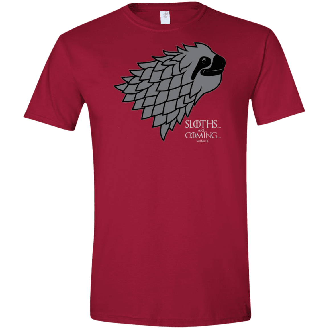 T-Shirts Cardinal Red / S Sloths.. are.. co.. Men's Semi-Fitted Softstyle