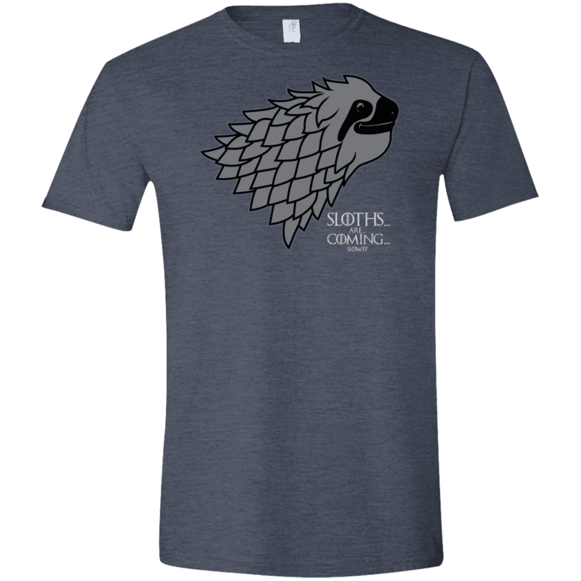 T-Shirts Heather Navy / S Sloths.. are.. co.. Men's Semi-Fitted Softstyle