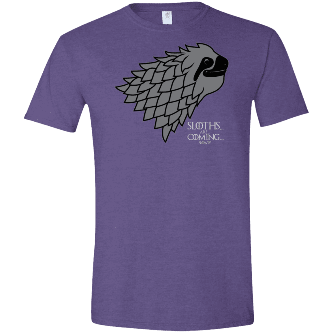 T-Shirts Heather Purple / S Sloths.. are.. co.. Men's Semi-Fitted Softstyle
