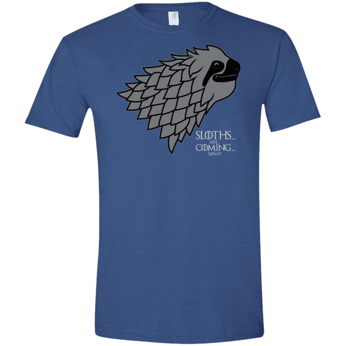 T-Shirts Heather Royal / X-Small Sloths.. are.. co.. Men's Semi-Fitted Softstyle