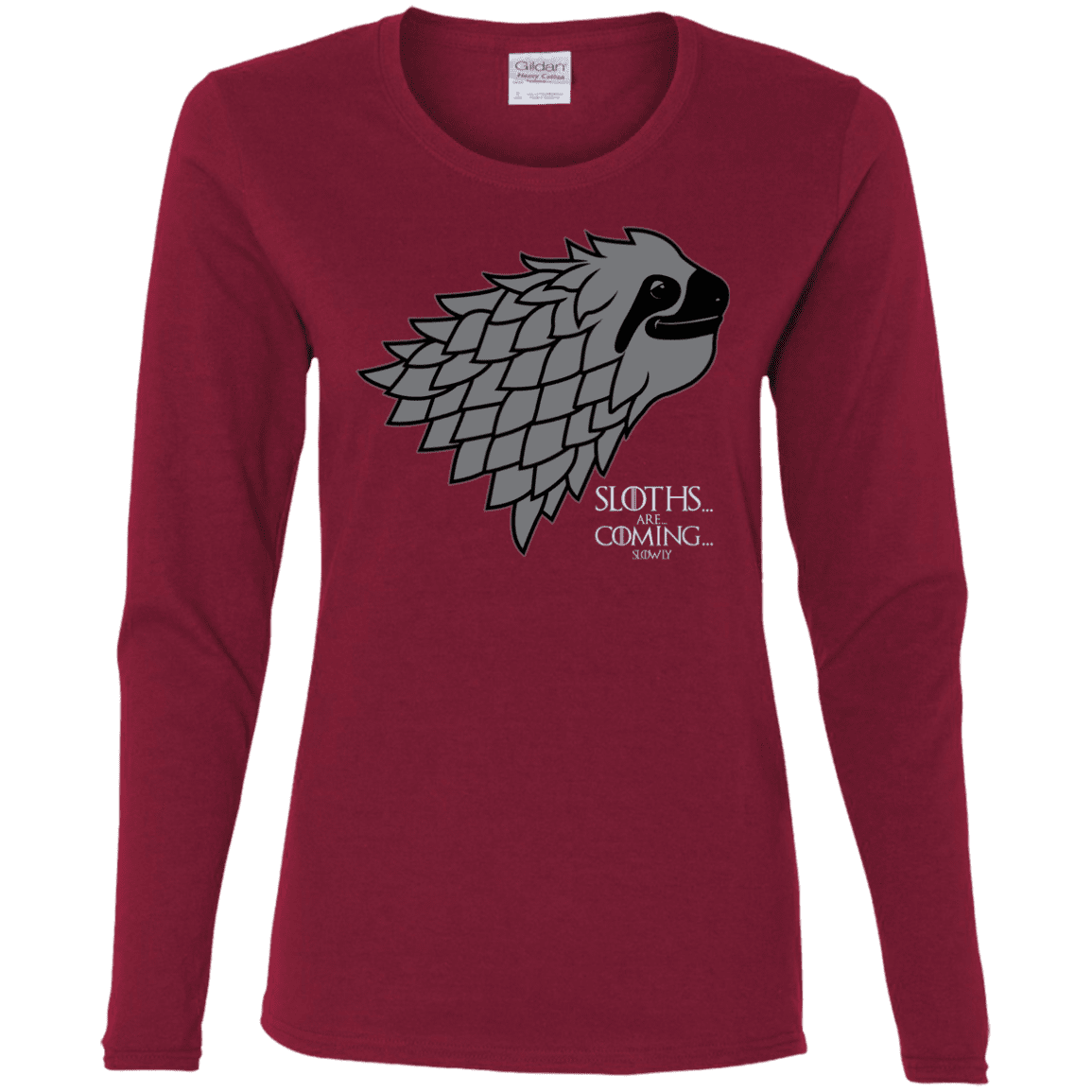 T-Shirts Cardinal / S Sloths.. are.. co.. Women's Long Sleeve T-Shirt