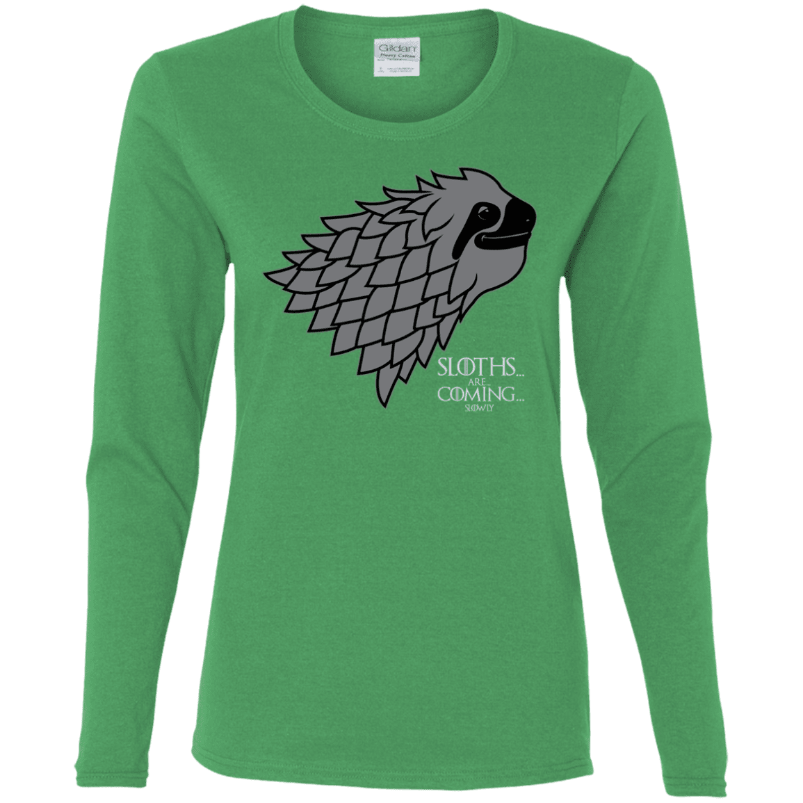 T-Shirts Irish Green / S Sloths.. are.. co.. Women's Long Sleeve T-Shirt