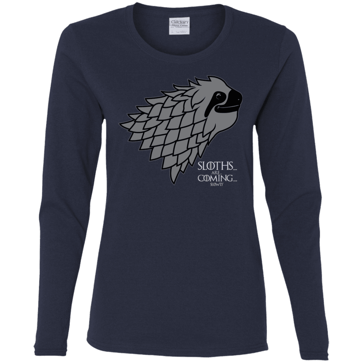 T-Shirts Navy / S Sloths.. are.. co.. Women's Long Sleeve T-Shirt