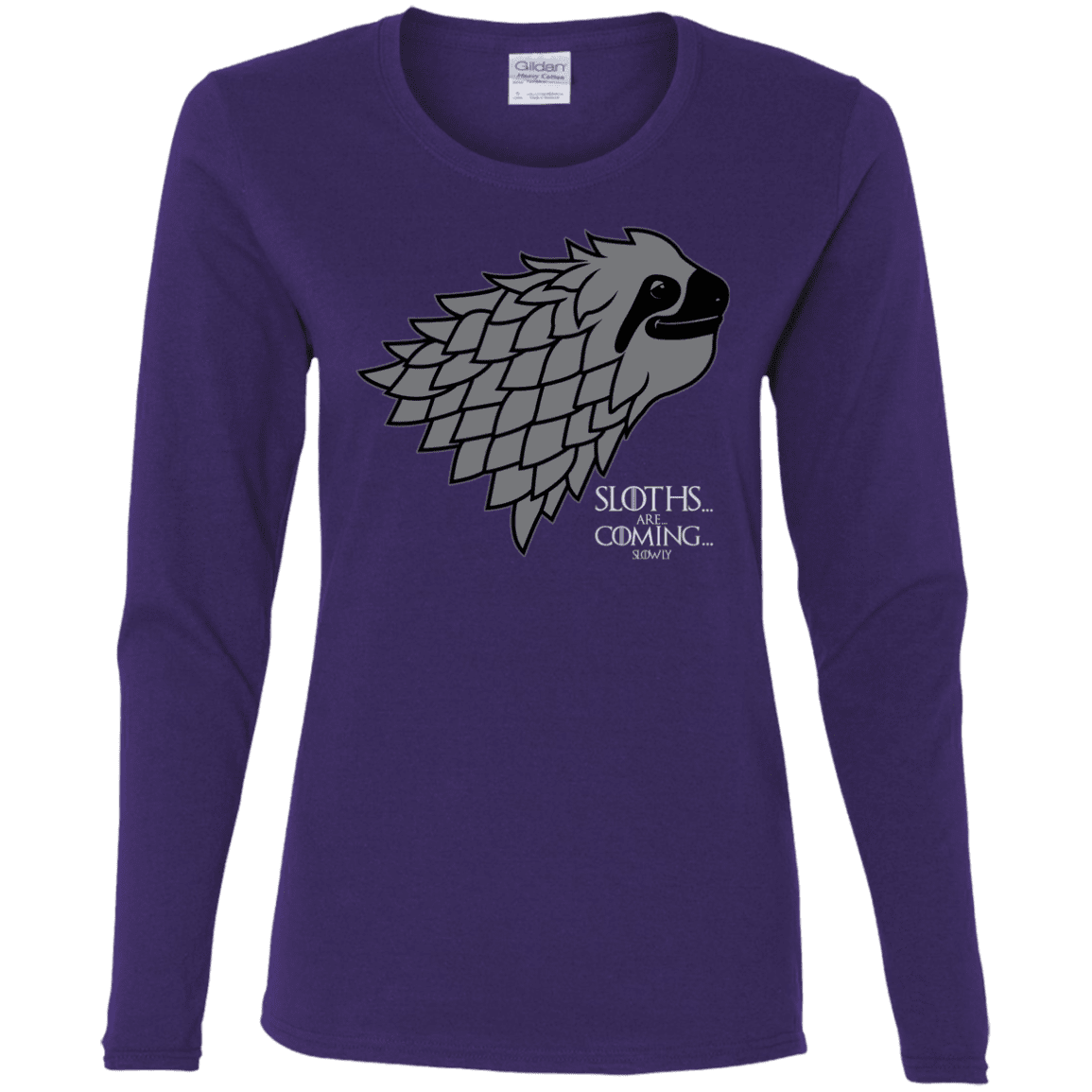 T-Shirts Purple / S Sloths.. are.. co.. Women's Long Sleeve T-Shirt