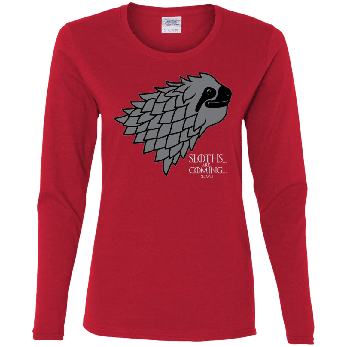 T-Shirts Red / S Sloths.. are.. co.. Women's Long Sleeve T-Shirt