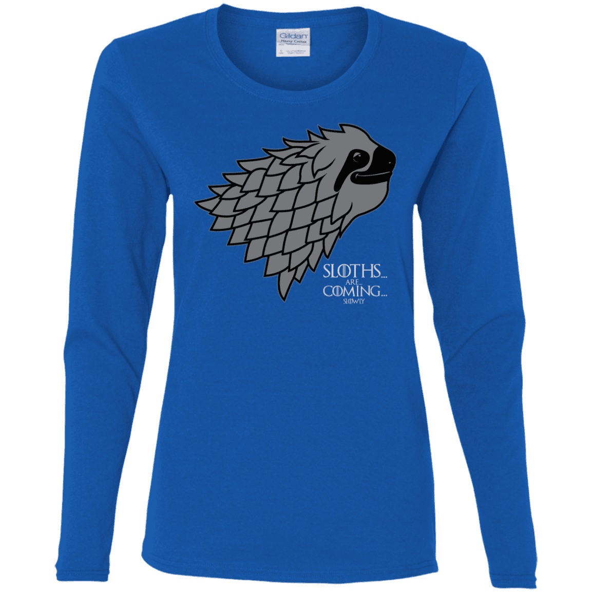 T-Shirts Royal / S Sloths.. are.. co.. Women's Long Sleeve T-Shirt