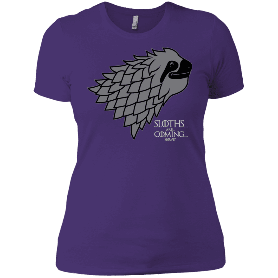 T-Shirts Purple Rush/ / X-Small Sloths.. are.. co.. Women's Premium T-Shirt