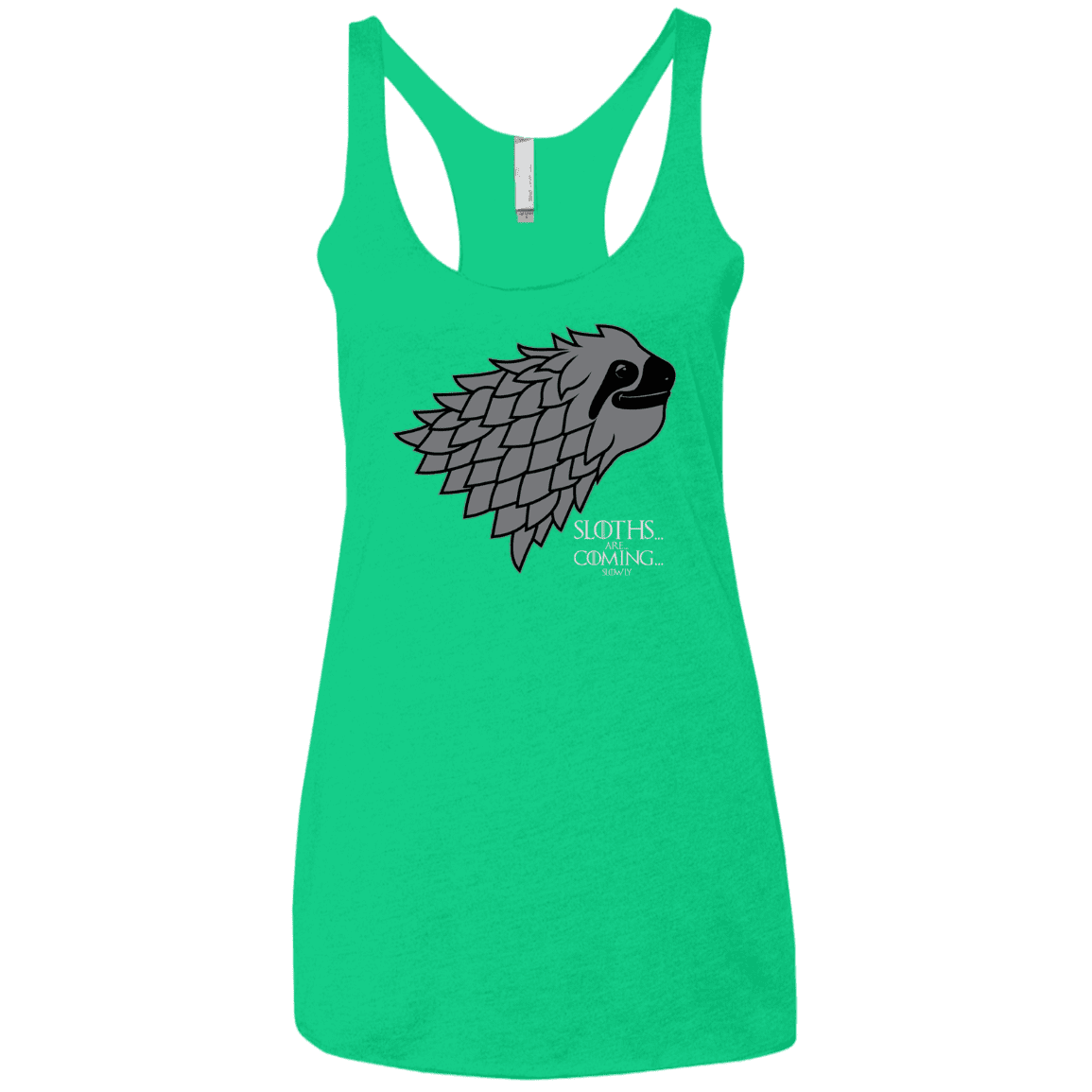 T-Shirts Envy / X-Small Sloths.. are.. co.. Women's Triblend Racerback Tank