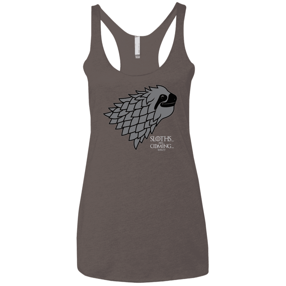 T-Shirts Macchiato / X-Small Sloths.. are.. co.. Women's Triblend Racerback Tank