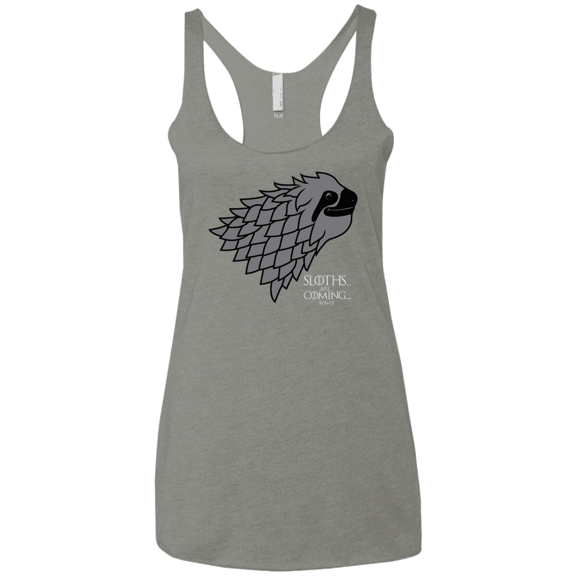 T-Shirts Venetian Grey / X-Small Sloths.. are.. co.. Women's Triblend Racerback Tank