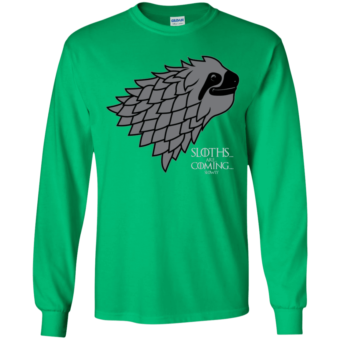T-Shirts Irish Green / YS Sloths.. are.. co.. Youth Long Sleeve T-Shirt