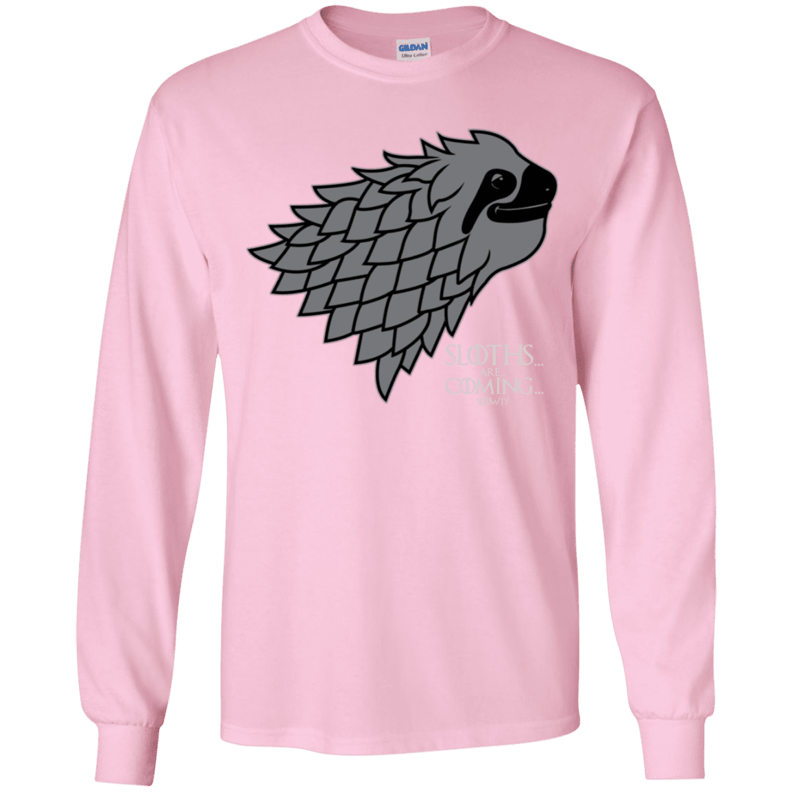 T-Shirts Light Pink / YS Sloths.. are.. co.. Youth Long Sleeve T-Shirt