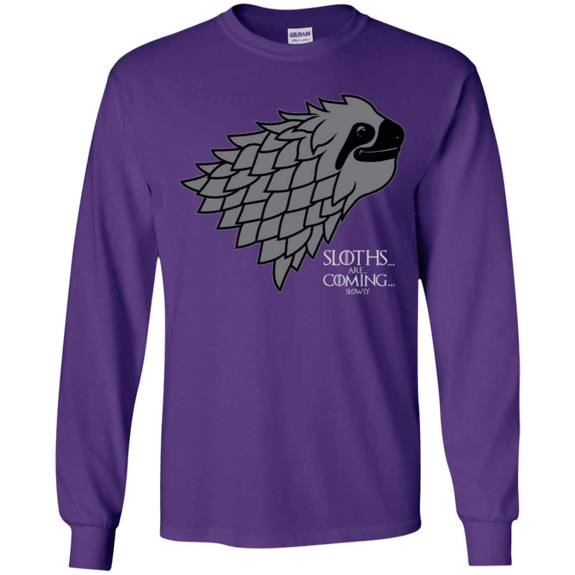 T-Shirts Purple / YS Sloths.. are.. co.. Youth Long Sleeve T-Shirt